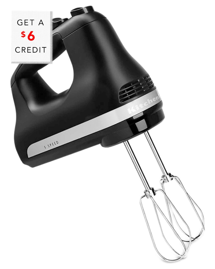 KITCHENAID KITCHENAID ULTRA POWER 5-SPEED BLACK HAND MIXER WITH $6 CREDIT