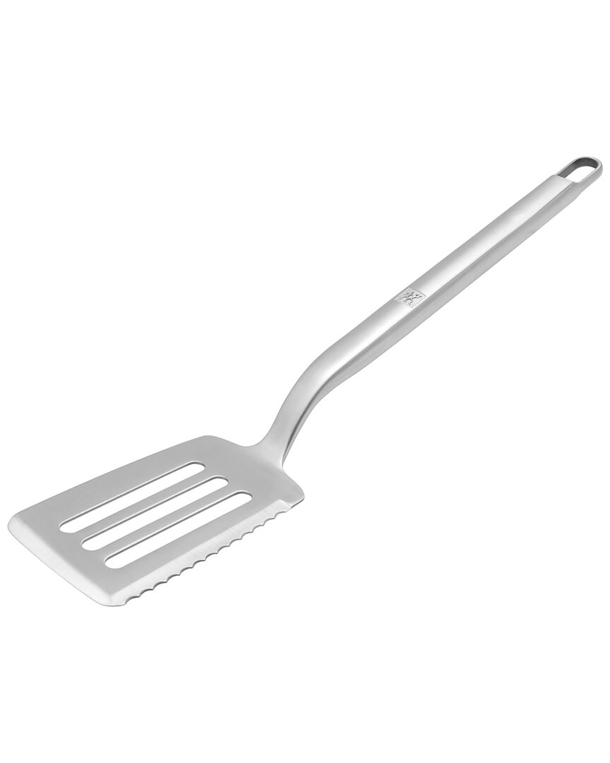 Shop Zwilling J.a. Henckels Zwilling Bbq+ Stainless Steel Grill Spatula With Serrated Edge