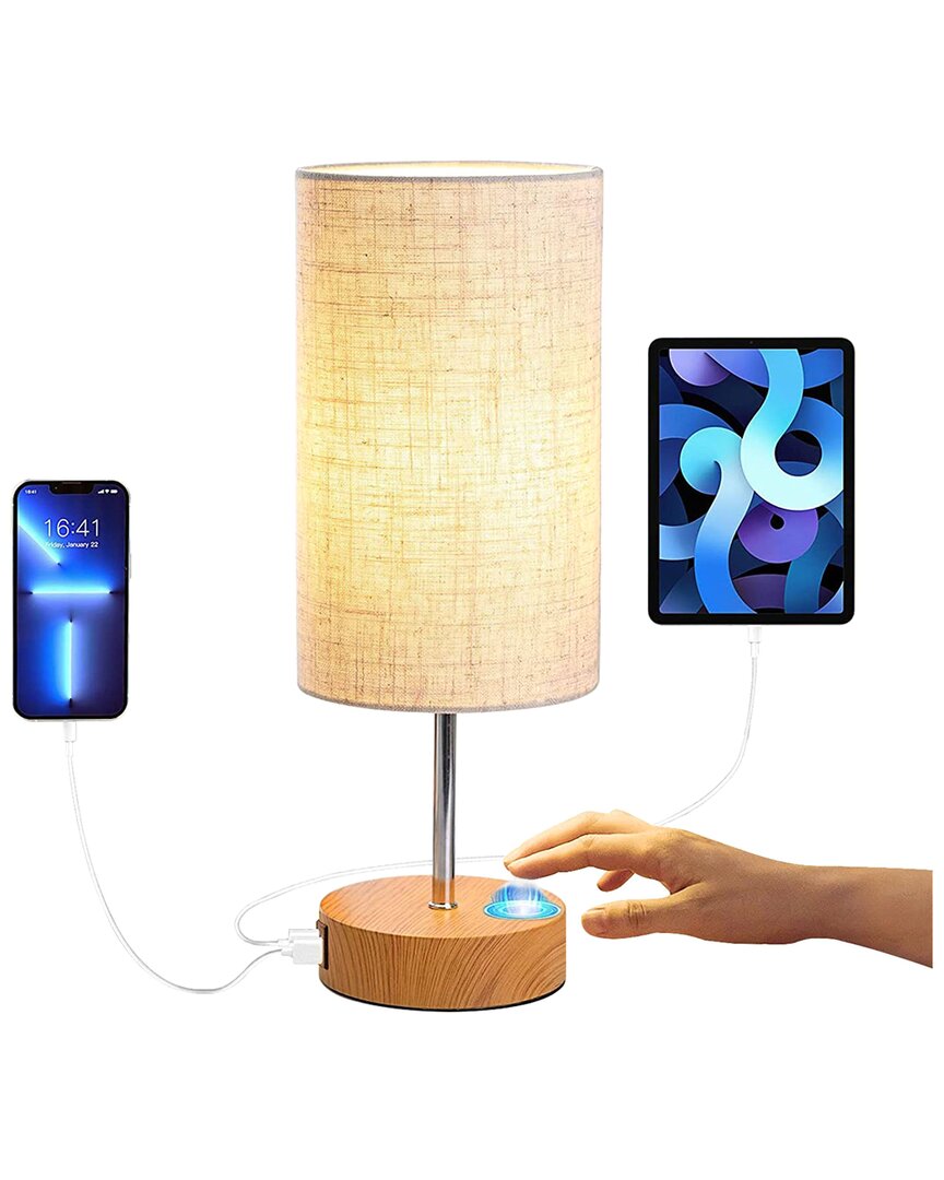 Fresh Fab Finds Imountek Dimmable 3-way Touch Table Lamp In Beige