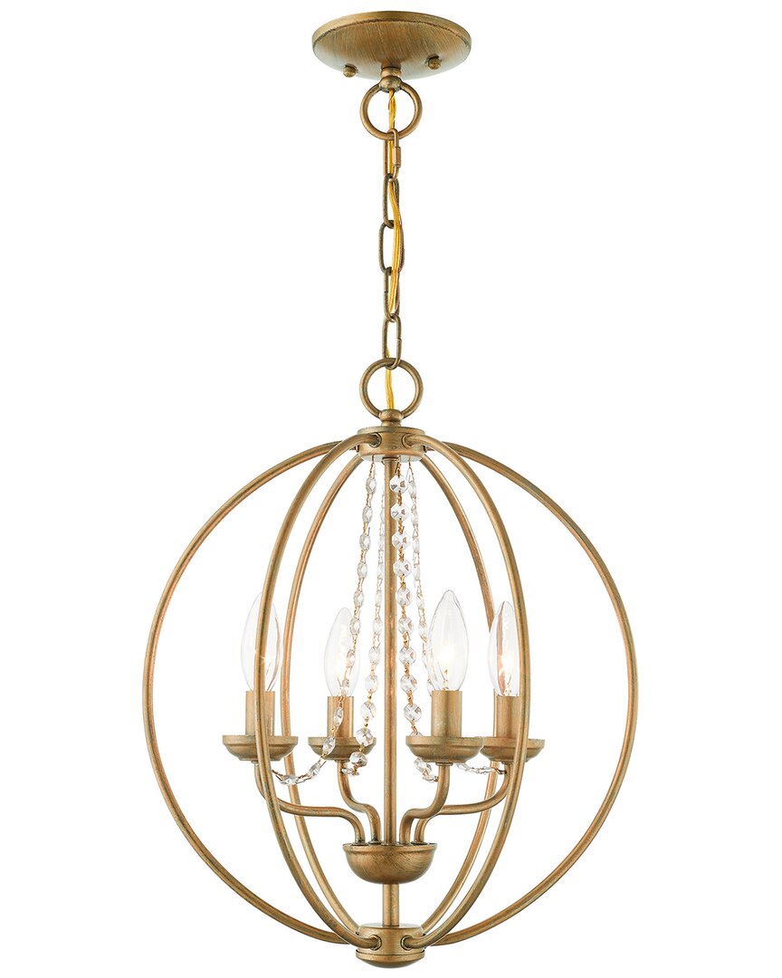 Livex Lighting Arabella 4-light Agl Mini Chandelier/flush Mount