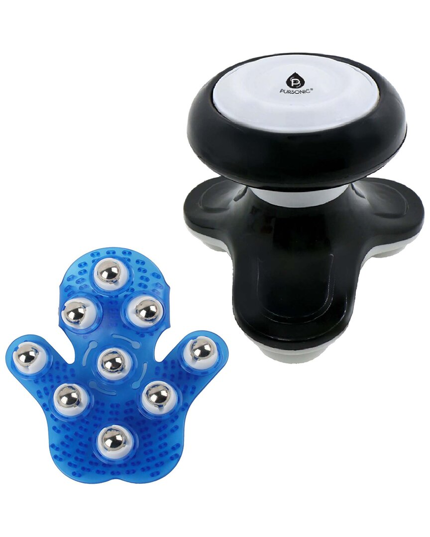 Pursonic Relaxation & Recovery Bundle With Massage Glove & Sport Massager