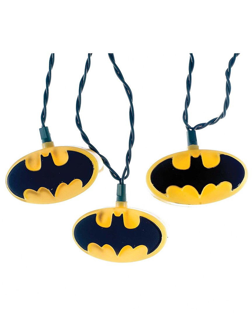 Kurt Adler Batman Light Set In Yellow