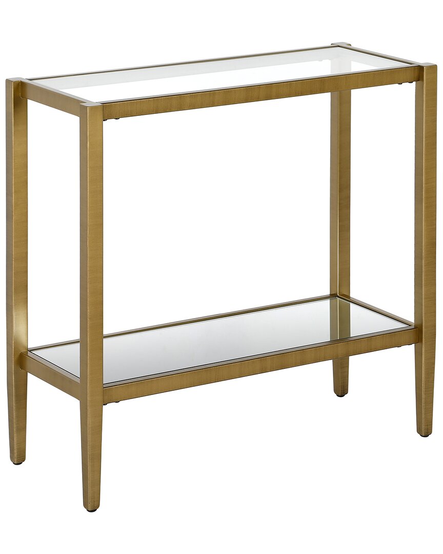 Abraham + Ivy Hera 24in Rectangular Side Table In Gold
