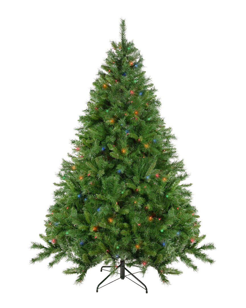 Northlight Pre- Lit Chatham Pine Artificial Christmas Tree With Clear Lights Set, 6.5' In Green