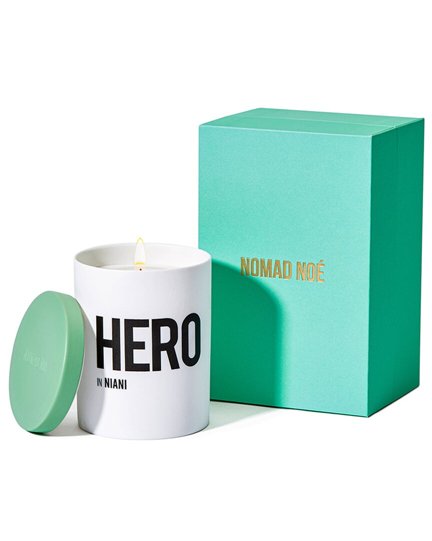 Nomad Noe Hero In Niani - Amber & Patchouli Luxury Scented Candle In Green