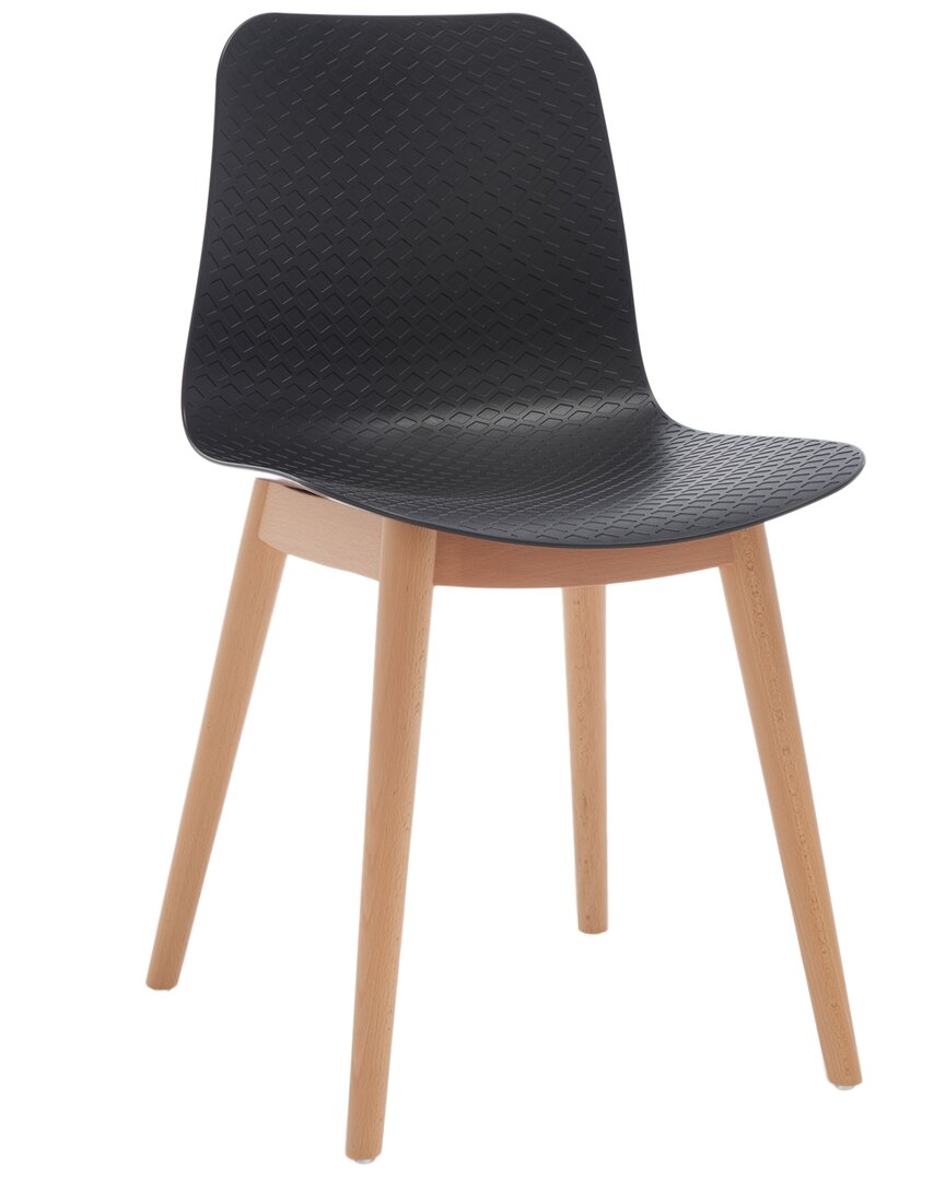 Safavieh Couture Haddie Molded Plastic Dining Chair In Black