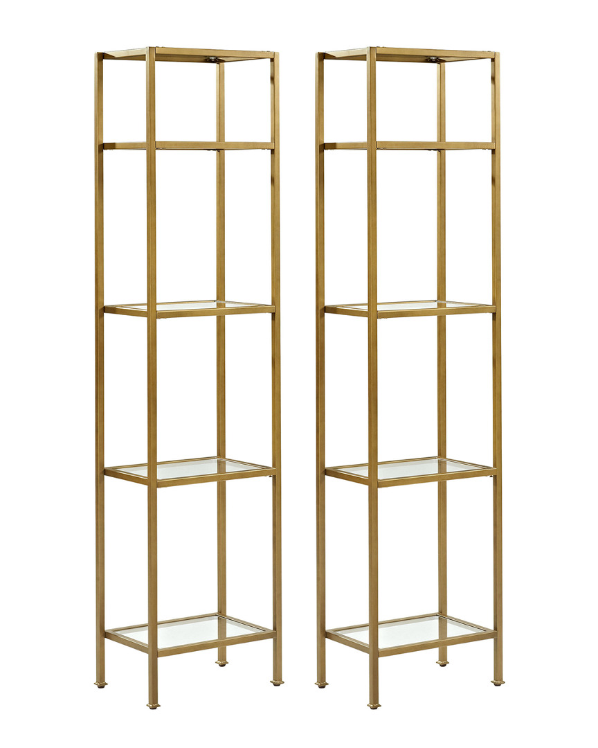 Crosley Aimee 2pc 73in Etagere Set