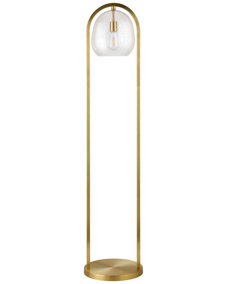 Abraham + Ivy Sydney 64 Floor Lamp With Seeded Glass Shade In Gold