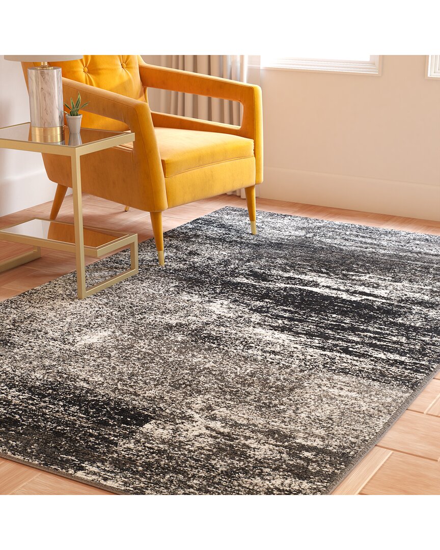 Safavieh Adirondack Stonepath Power Loomed Rug Silver / Bla In Gray