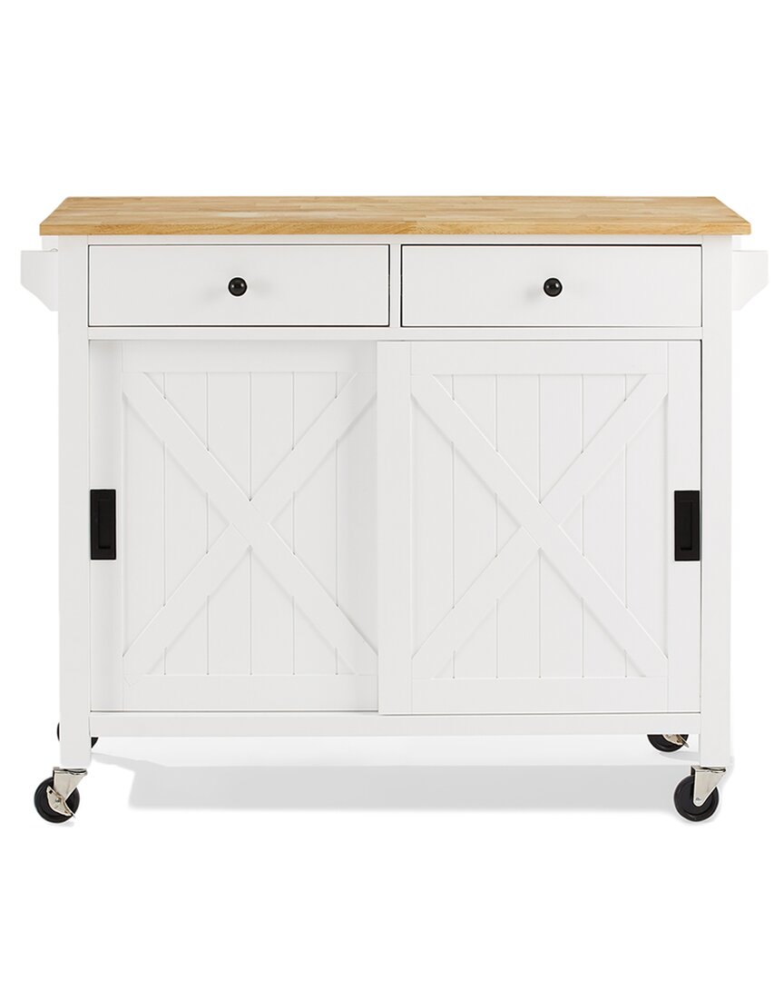 Crosley Furniture Laurel Kitchen Island/cart In White