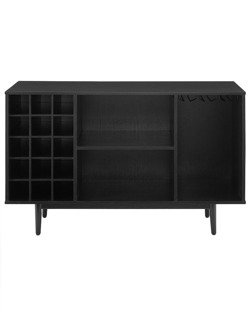 Shop Crosley Furniture Liam Wine Storage Sideboard In Black