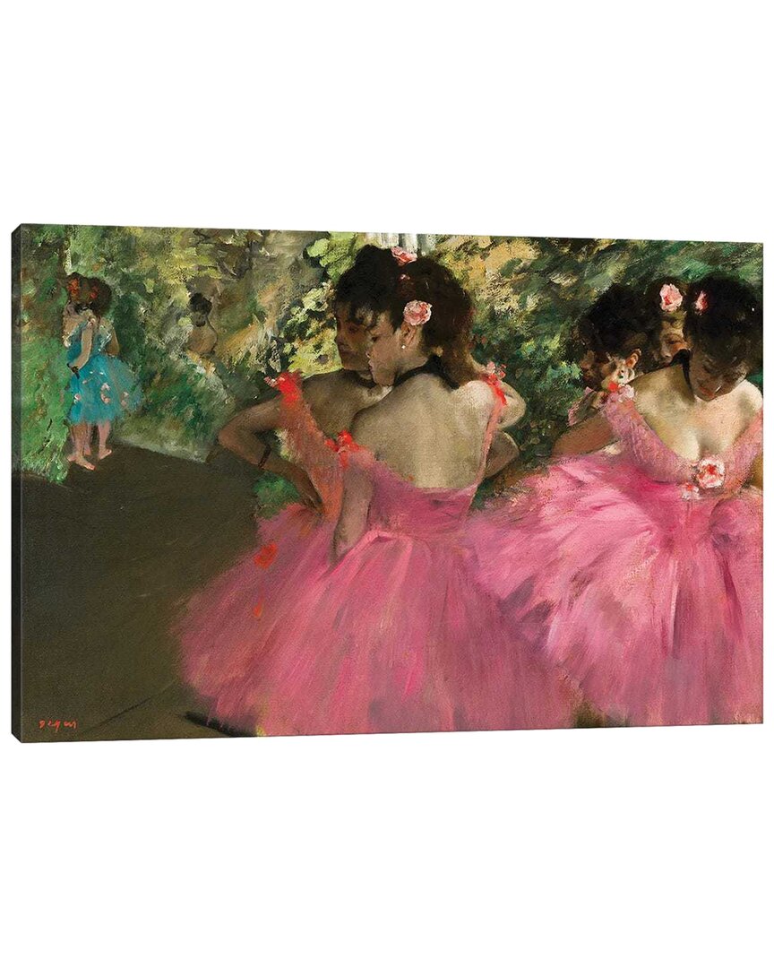 Shop Icanvas Ballerina In Red By Edgar Degas Wall Art