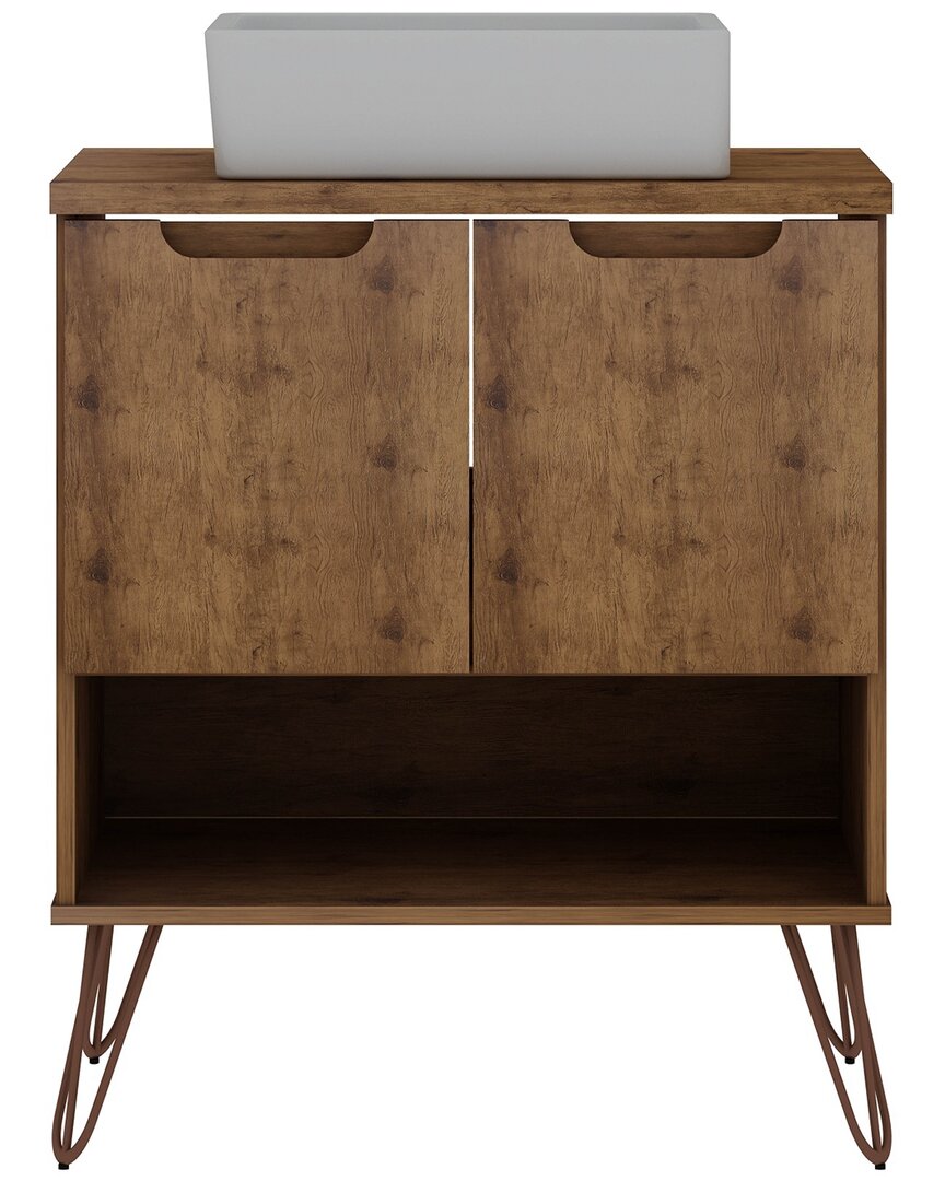 Manhattan Comfort Rockefeller Bathroom Vanity Sink In Natural ModeSens