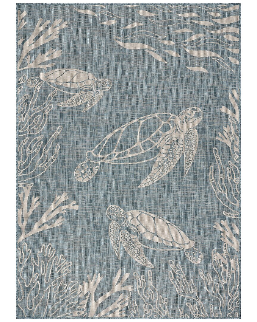 Lr Home Seaside Indoor/outdoor Rug In Blue