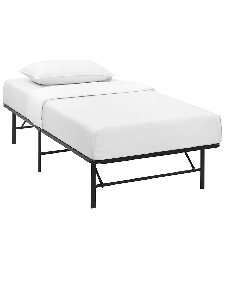 Modway Horizon Stainless Steel Bed Frame In Black