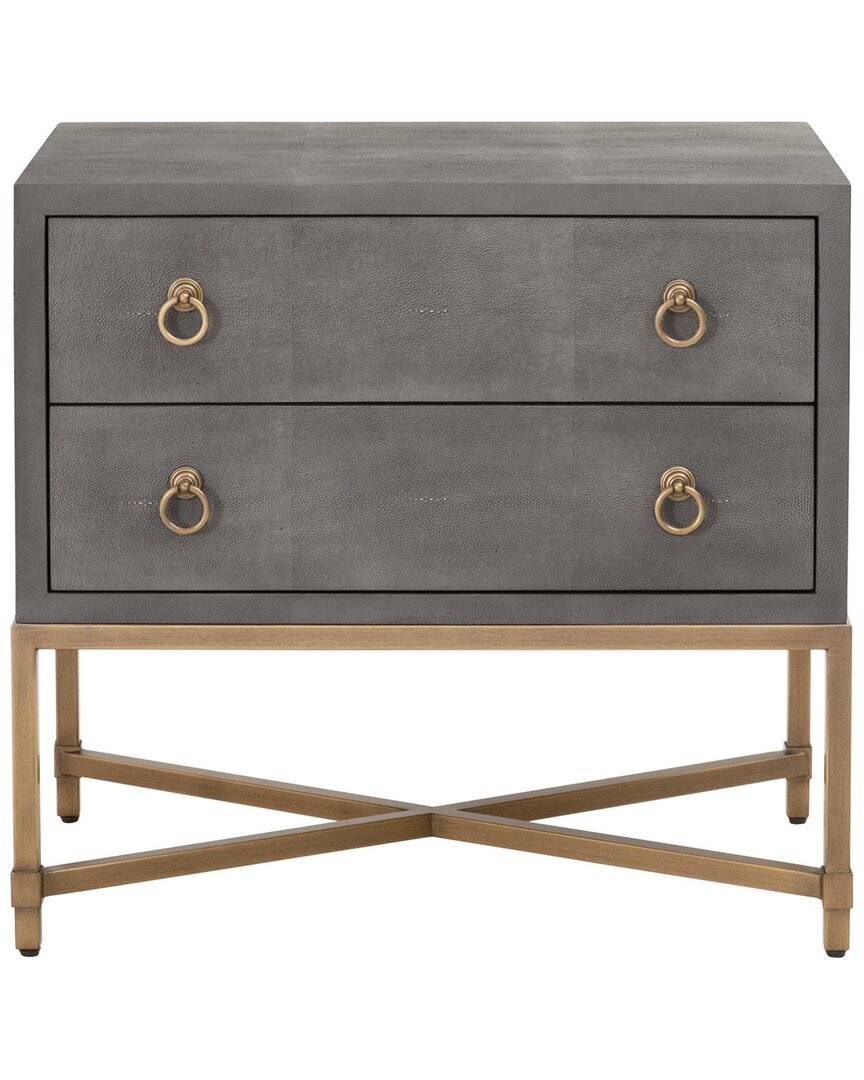 Essentials For Living Strand Shagreen 2-drawer Nightstand
