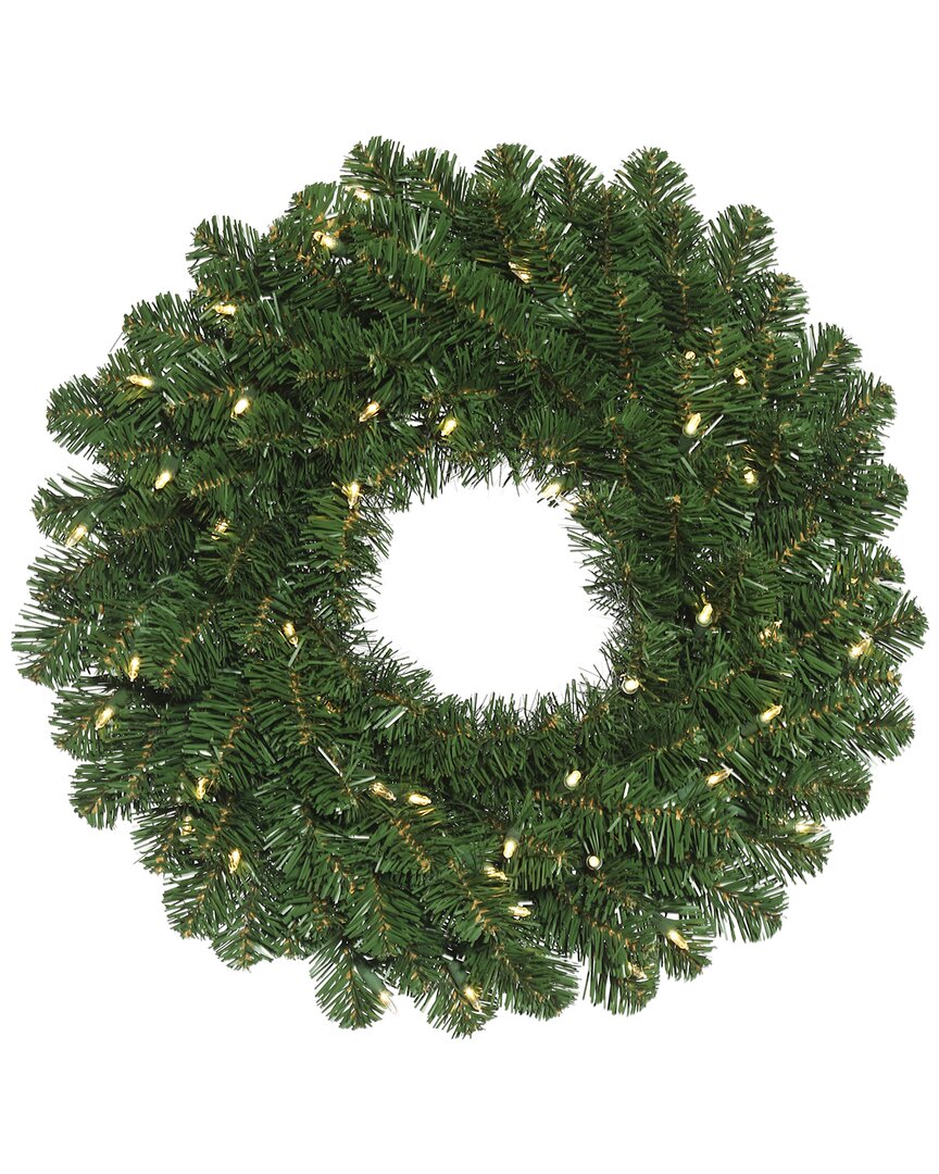 Vickerman 24in Oregon Fir Artificial Christmas Wreath In Green