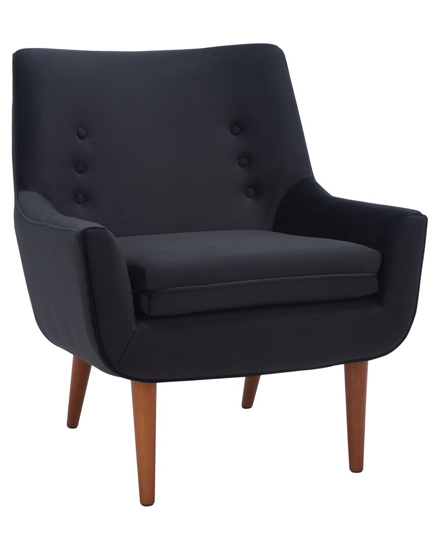 Shop Safavieh Amina Accent Chair In Black