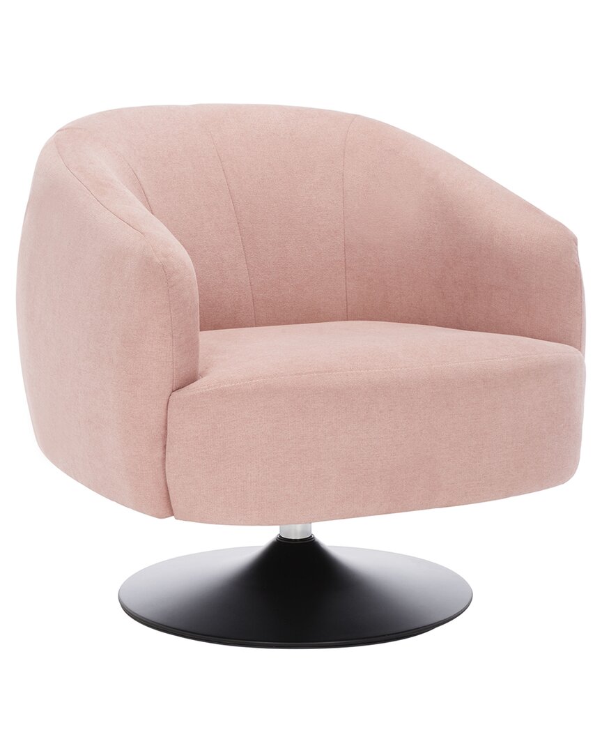 Safavieh Ezro Upholstered Accent Chair In Blush