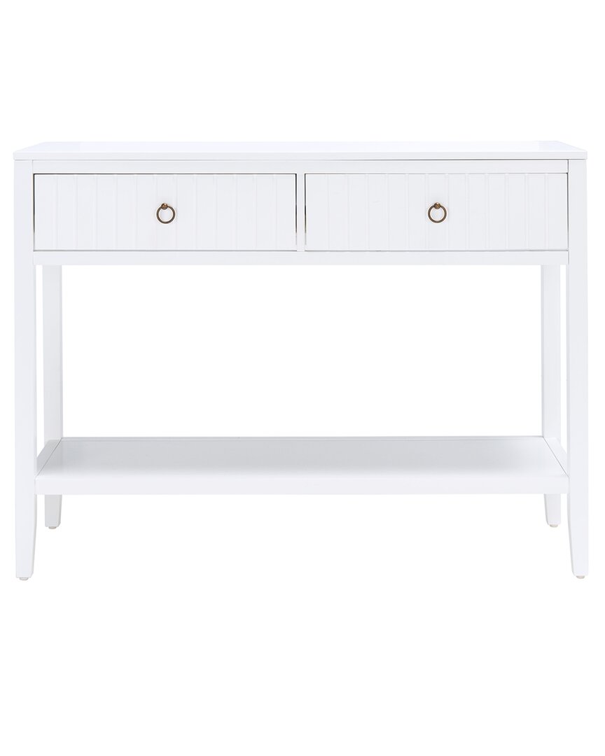 Safavieh Tegan 2 Drawer Console Table In White