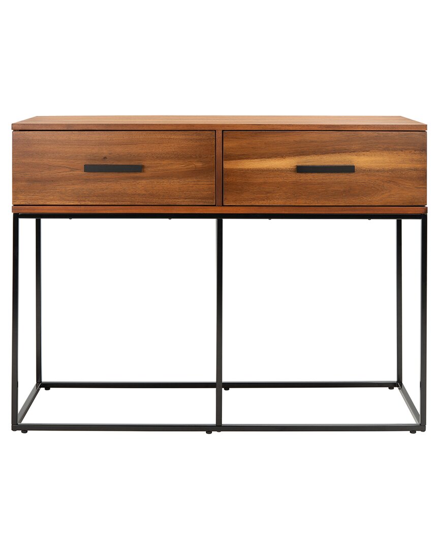 Safavieh Marquise 2 Drawer Console Table In Brown