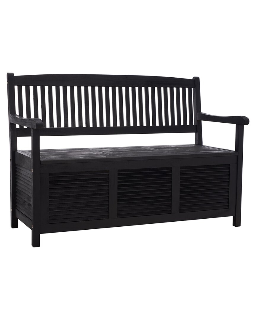 Safavieh Brisbane Indoor/outdoor Bench In Black