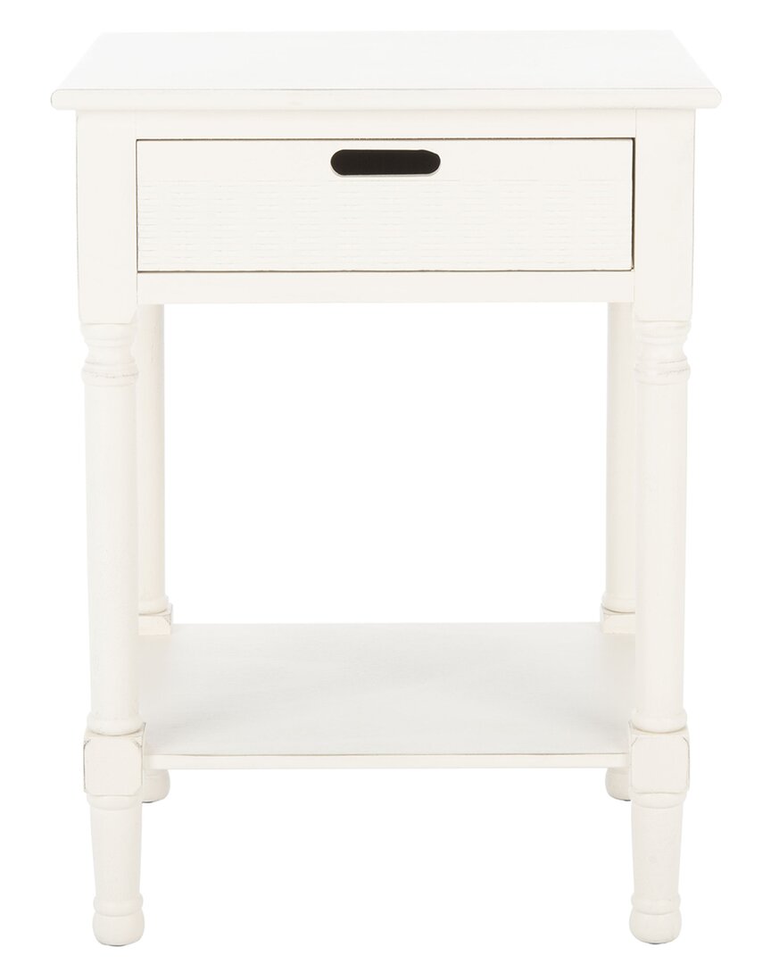 Safavieh Landers 1 Drw Accent Table In White