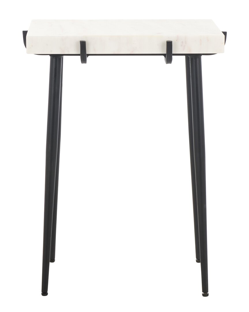 Safavieh Bremen Marble Side Table In White