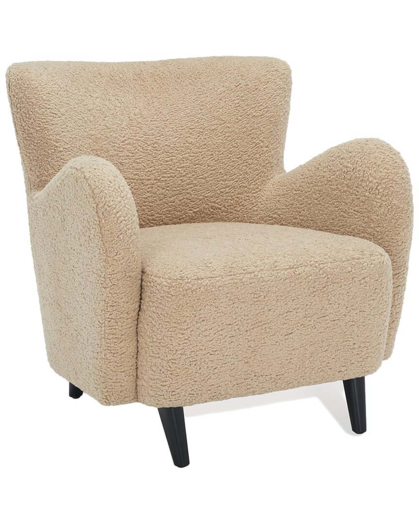 Safavieh Couture Safavieh Rayanne Mosern Wingback Chair In Brown