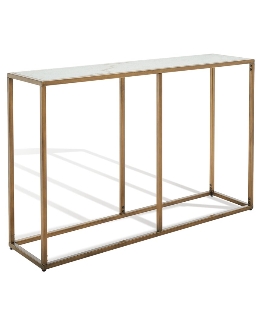 Safavieh Couture Brynna Marble Console Table In White