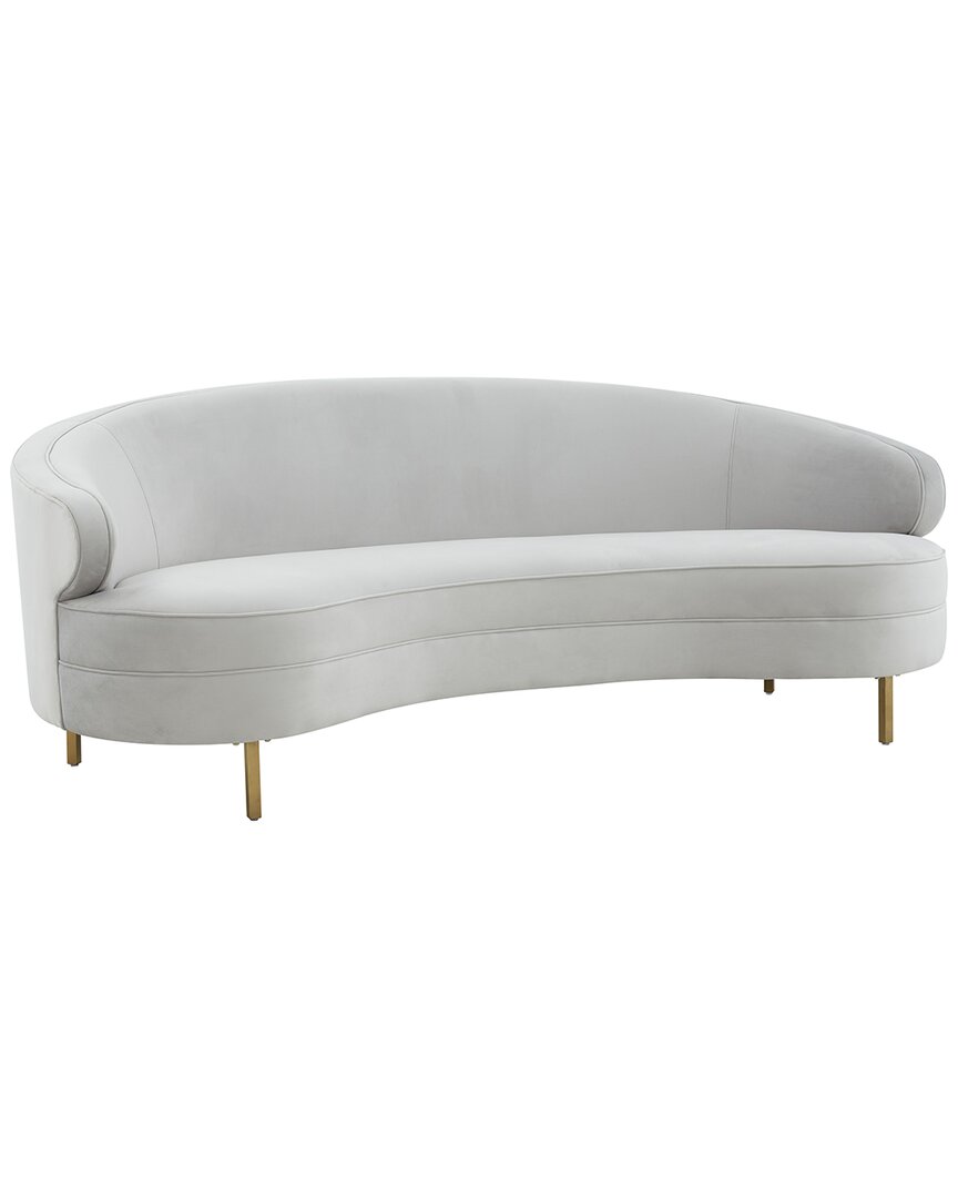 Safavieh Couture Primrose Curved Sofa In Grey
