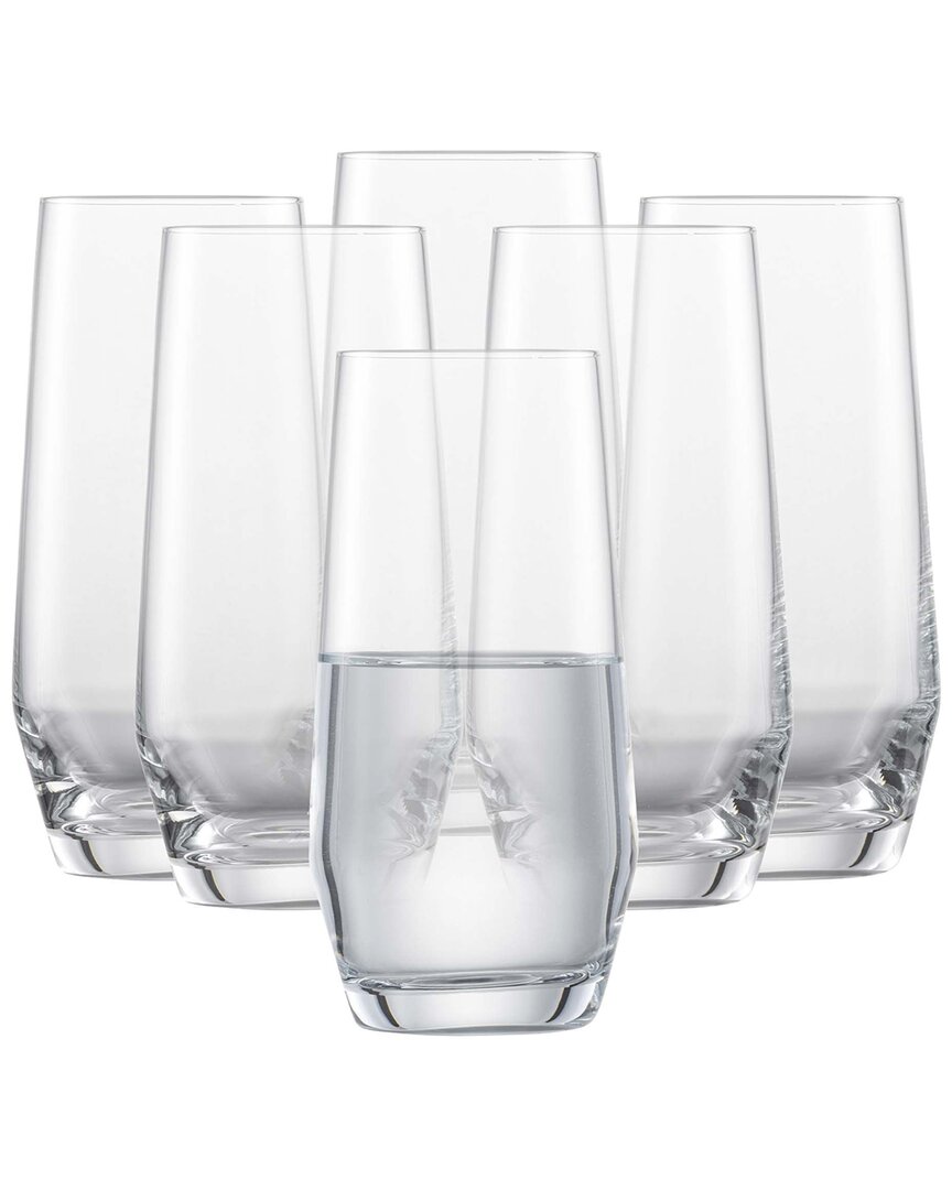 Schott Zwiesel Glass Pure Tritan Crystal Cocktail Tumbler Glasses (set Of 6) In Transparent