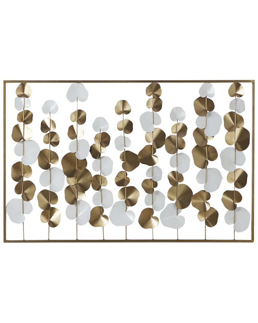 Peyton Lane Modern Solid Metal Wall Decor In Gold