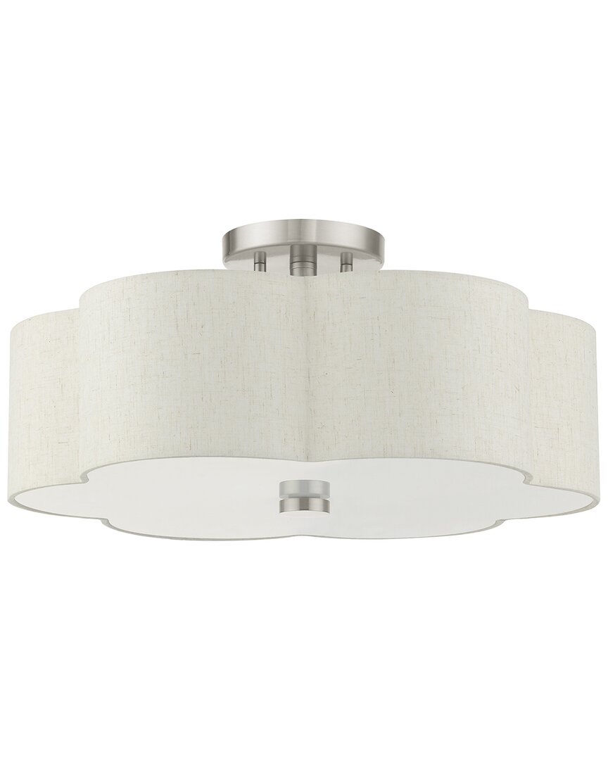Livex Lighting 3-light Semi Flush