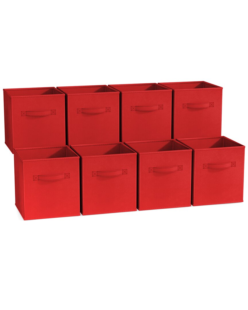 Sorbus 11in 8 Pack Foldable Storage Bins In Multi