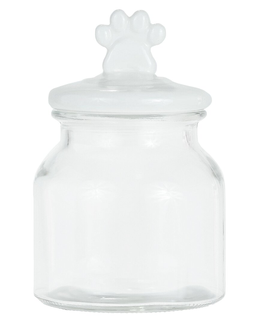 10 Strawberry Street Cosmopawliton Glass Dog Treat Jar In Clear