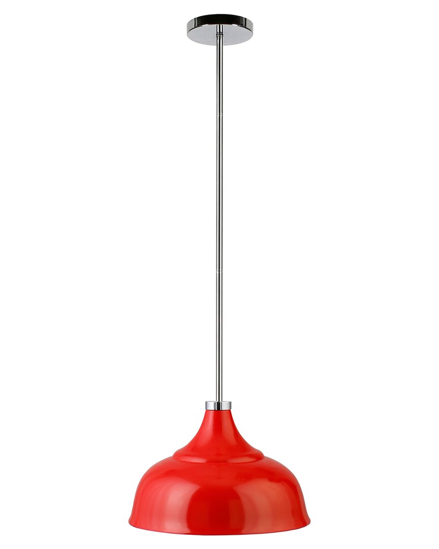 Abraham + Ivy Mackenzie Pendant With Metal Shade In Red