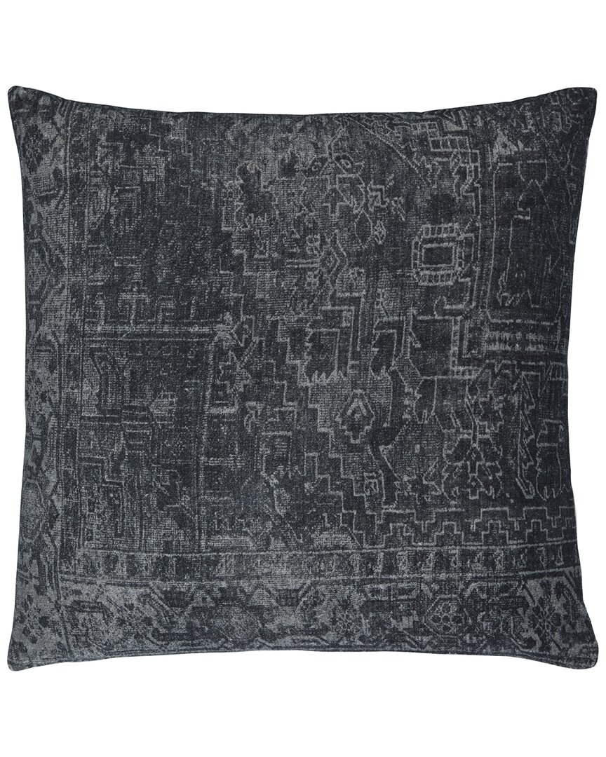 Livabliss Galey Alix X  Toole Charcoal Accent Pillo In Blue