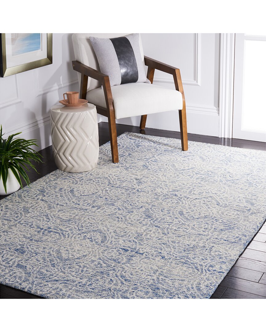 Safavieh Metro Indian Wool & Cotton Rug In Blue