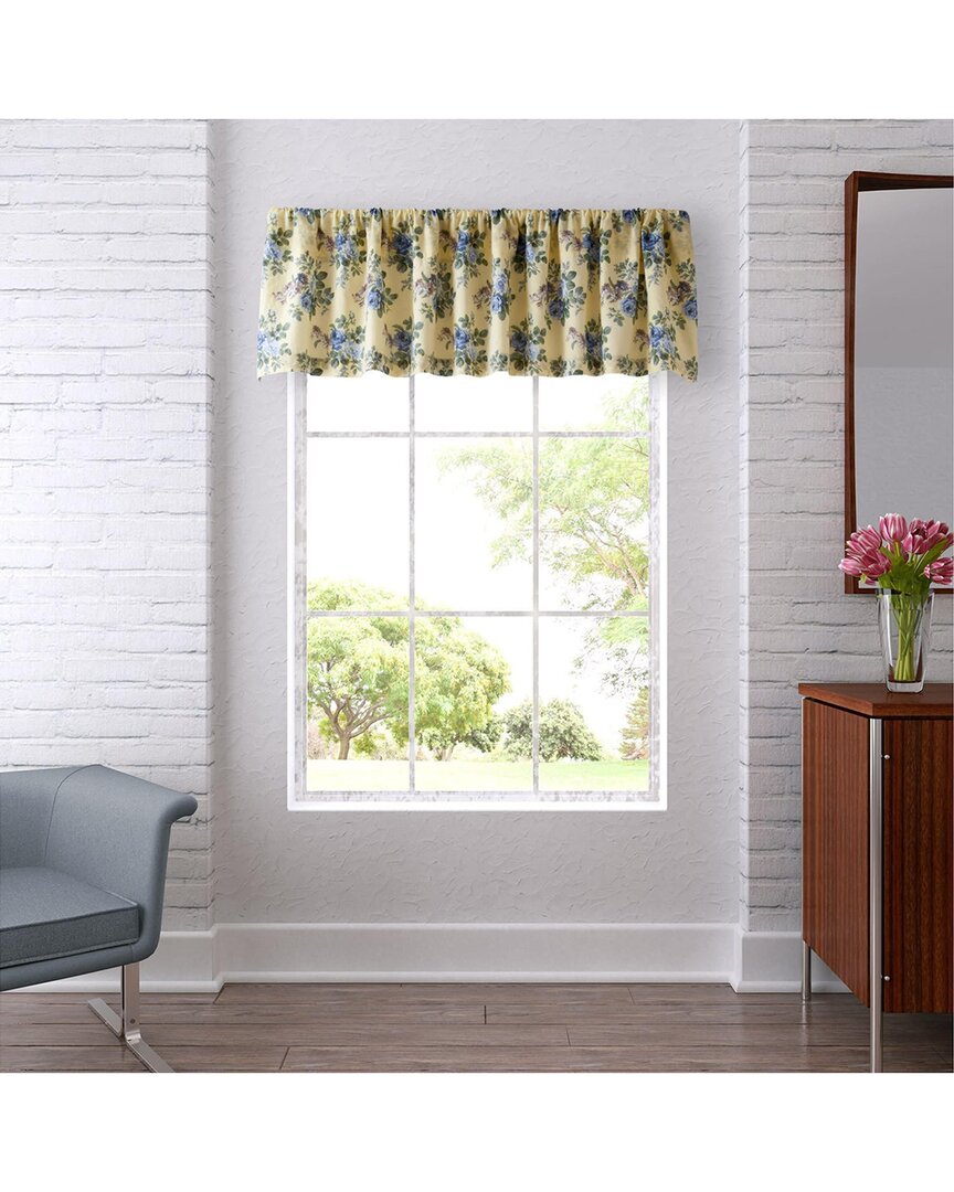 Laura Ashley Linley Cotton Window Valance In Yellow
