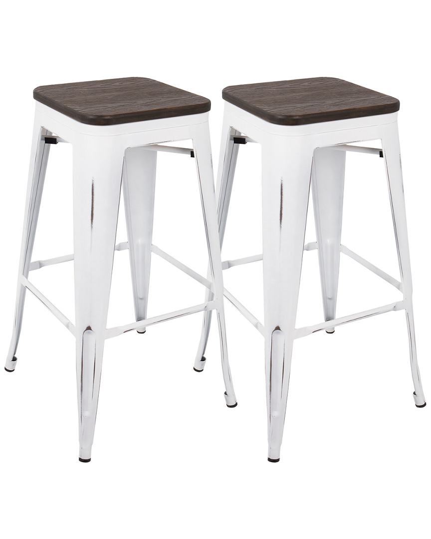 Lumisource Set Of 2 Oregon Barstools