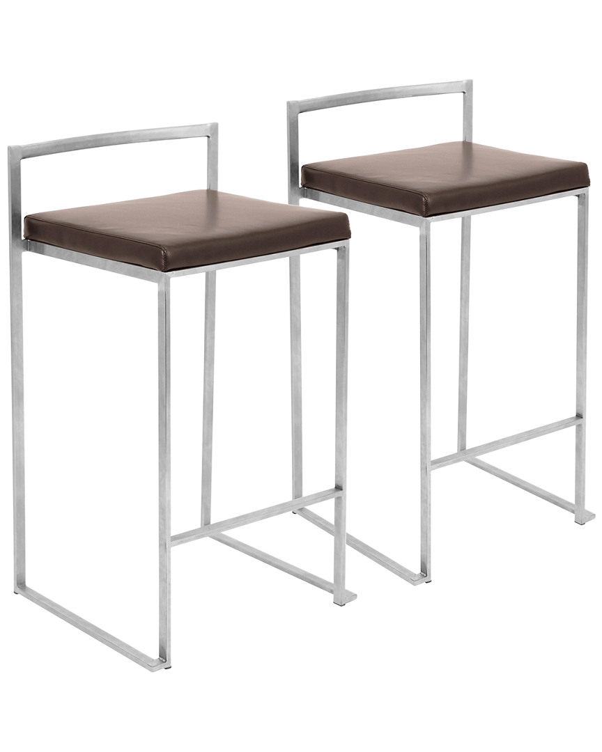 Lumisource Set Of 2 Fuji Counter Stools