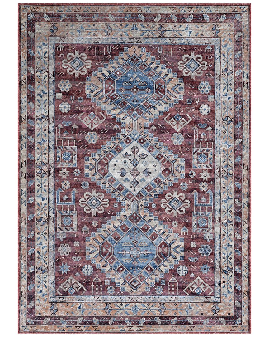 Amer Rugs Alaska Machine-washable Vintage Medallion Power-loomed Rug In Multi