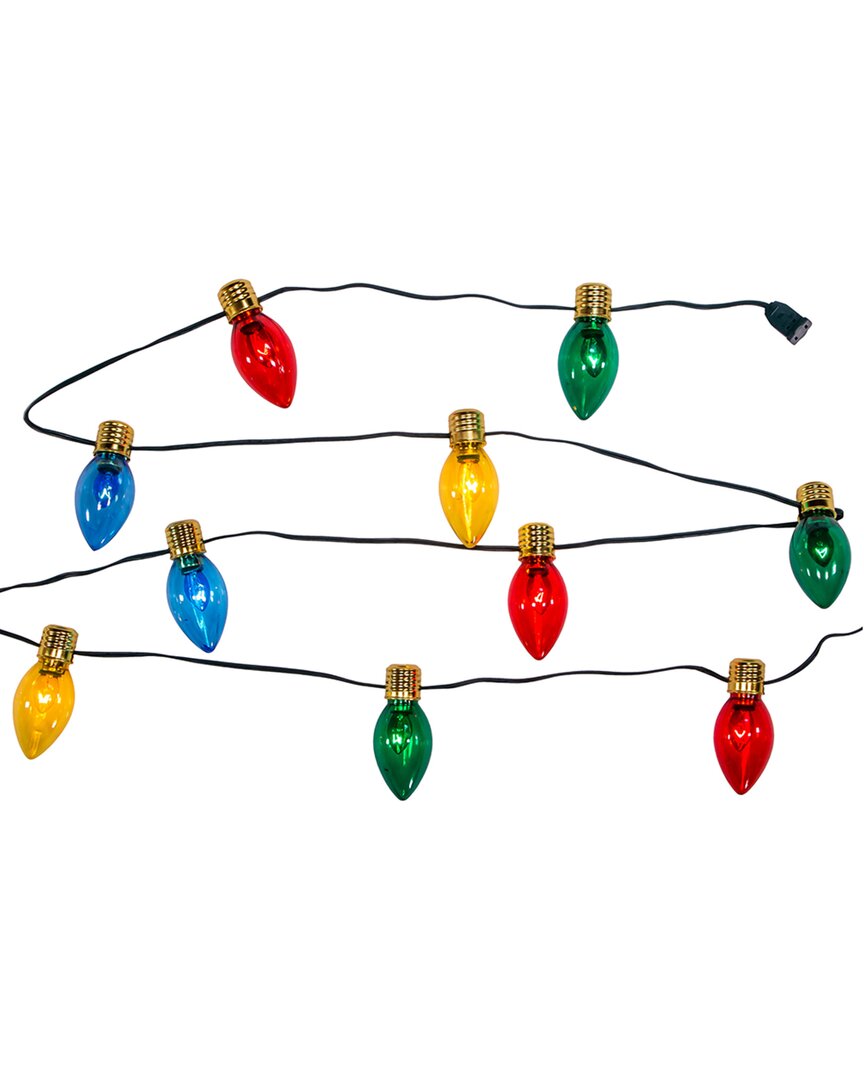 Kurt Adler Ul 10-light Multi-colored Giant C7 Bulb Light Set