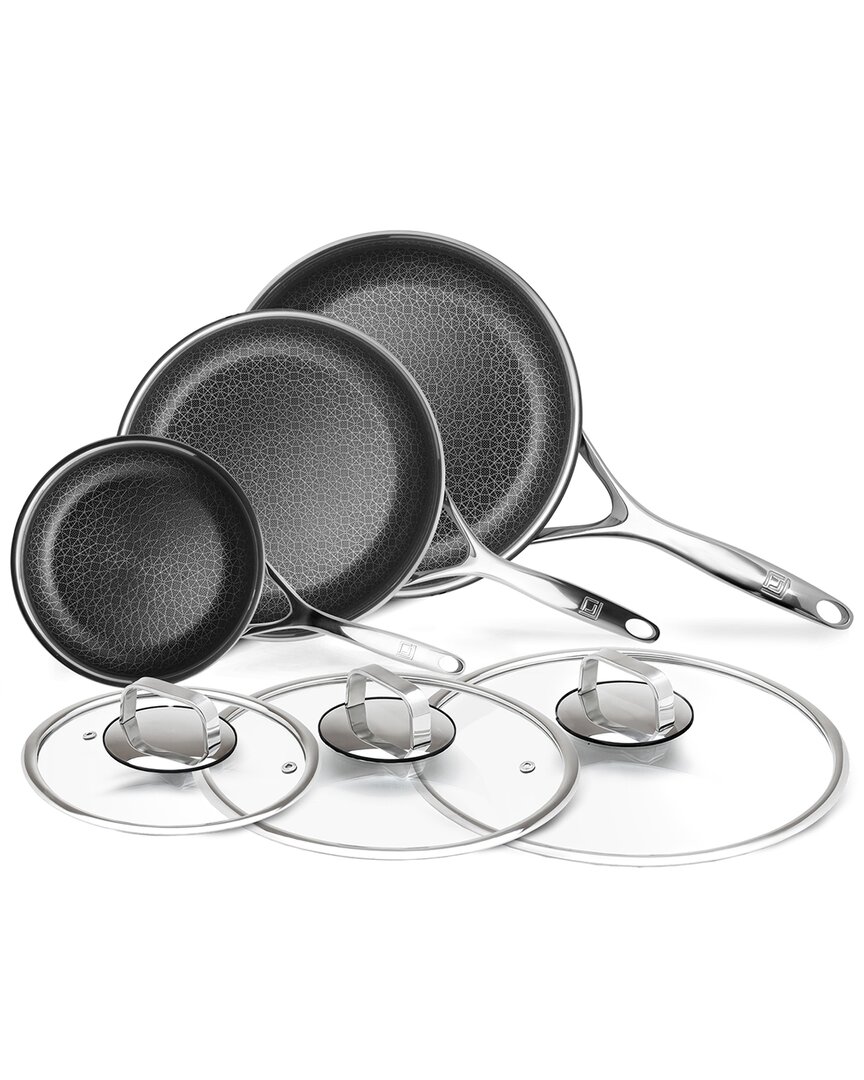 Shop Livwell Diamondcladª 6pc Hybrid Nonstick Stainless Steel Frying Pan Set