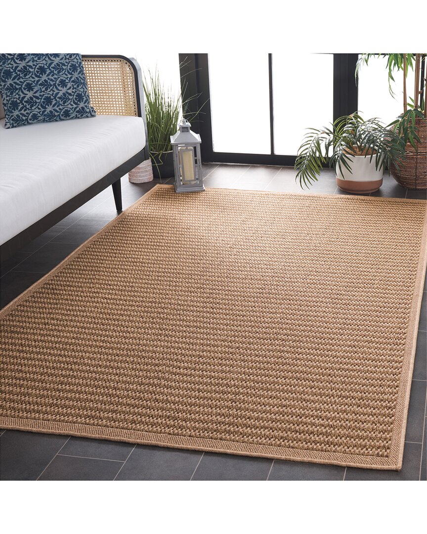 Safavieh Atrium Sisal Umber Power-loomed Indoor/outdoor Rug In Brown