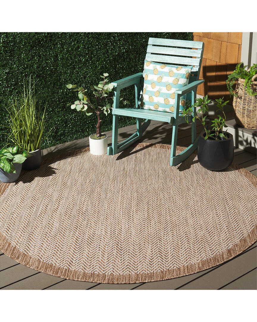Safavieh Beach House Beigora Power-loomed Indoor/outdoor Rug In Brown