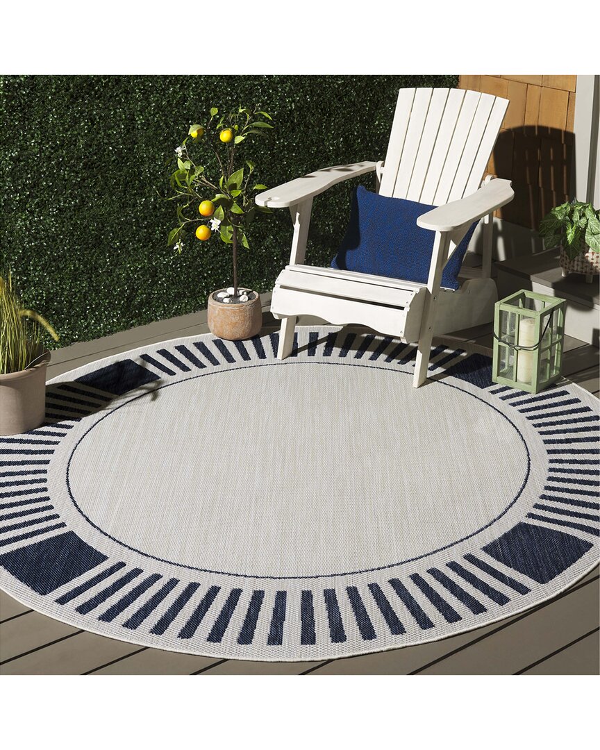 Safavieh Beach House Nautica Power-loomed Indoor/outdoor Rug In Blue