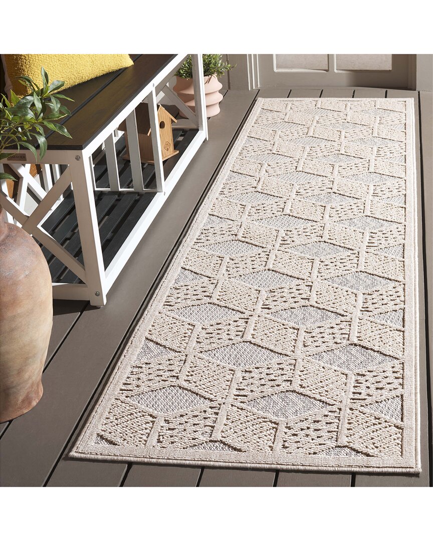 Safavieh Milos Anaben Power-loomed Indoor/outdoor Rug In Neutral