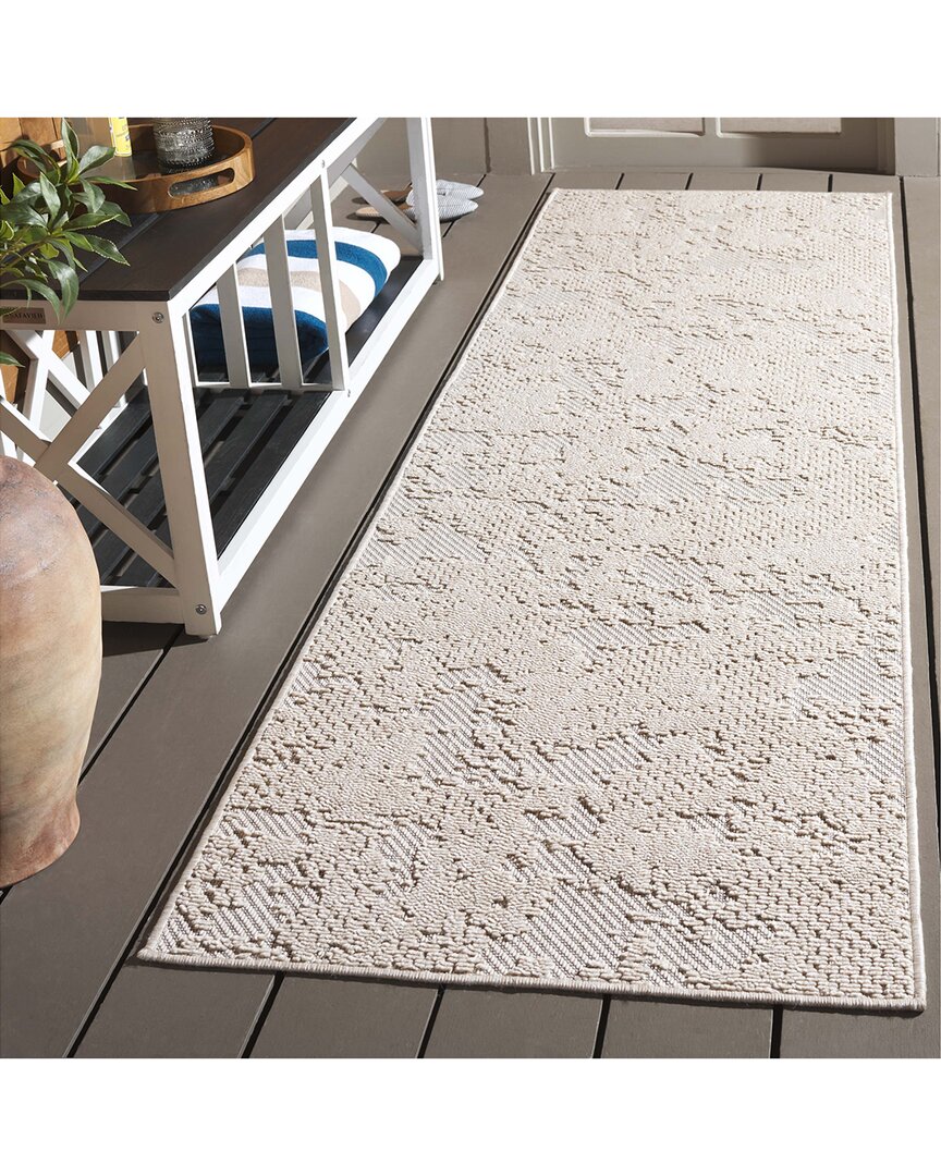 Safavieh Milos Frost Power-loomed Indoor/outdoor Rug In Neutral
